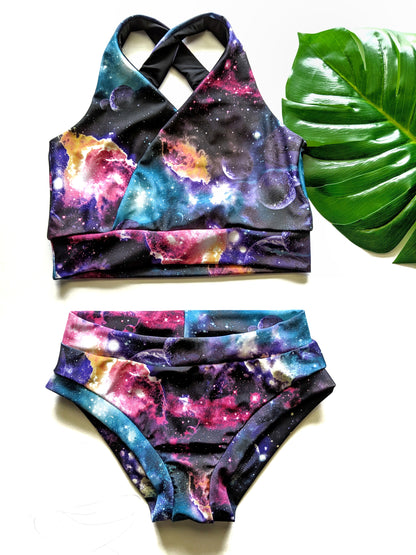 Galaxy Top + Bikini Bottom Set - Crunchy Love Co.